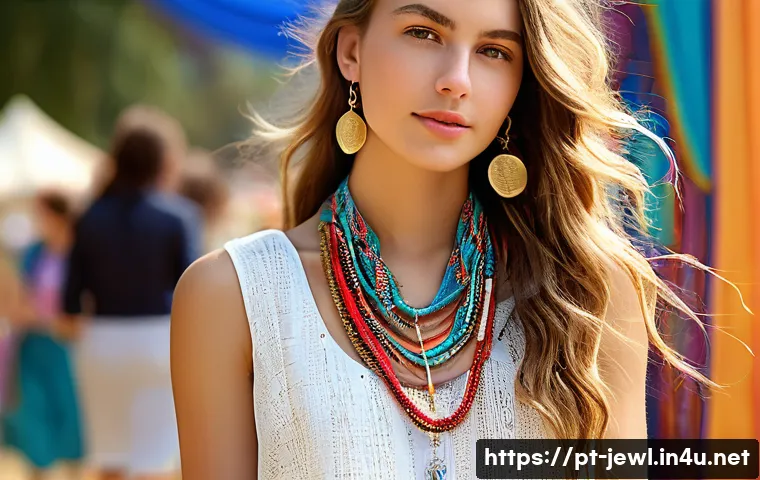 골드 체인과 실크 리본 조합 관련 이미지 1