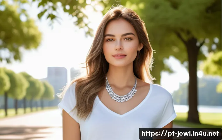 크리스탈 목걸이 스타일링 팁 관련 이미지 1